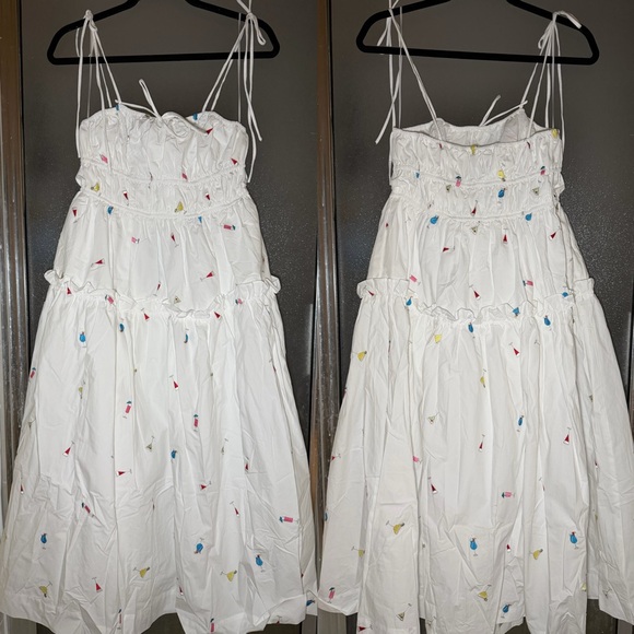 En Saison Nellie sleeveless smocked midi dress - Picture 2 of 15